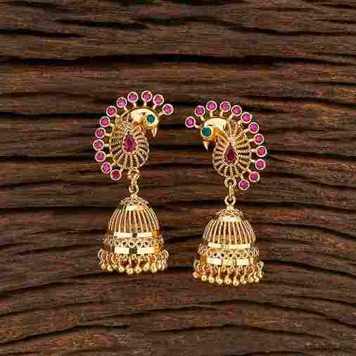 Peacock design earrings